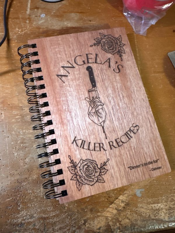 Wood hardcover journal