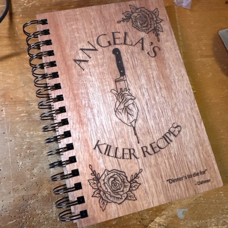 Wood hardcover journal
